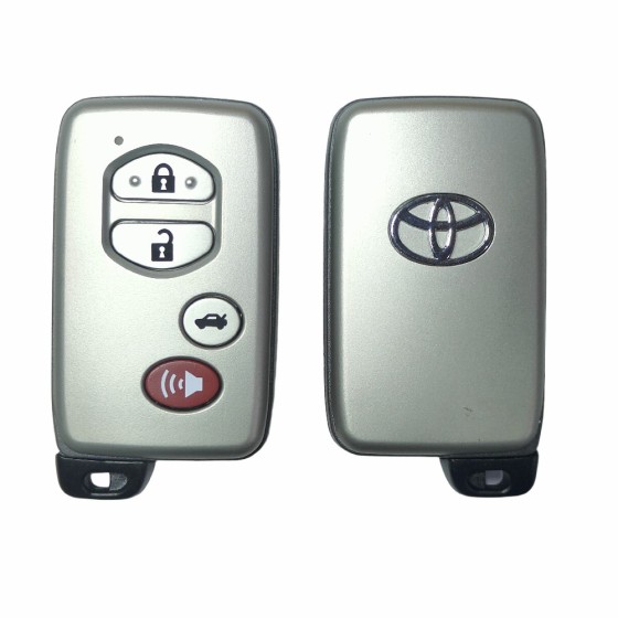 10 buah/kotak Toyota Smart Key Cover 3+1 Buttons Sedan Silver(With logo)