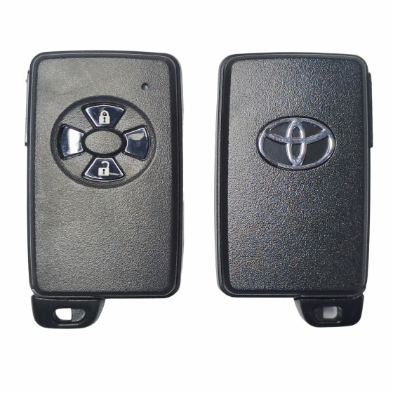 10 buah/kotak Toyota smart key shell 2 Buttons Black(With logo)
