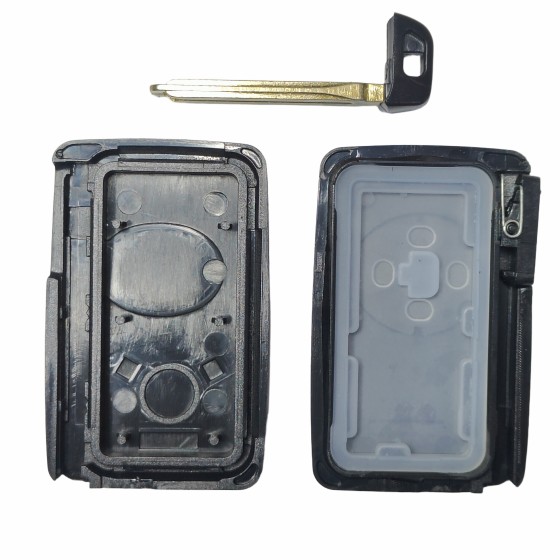 10 buah/kotak Toyota smart key shell 3 Buttons Black(With logo)