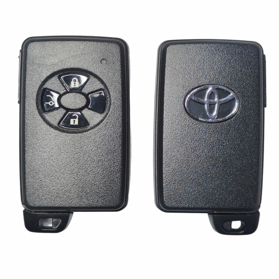 10 buah/kotak Toyota smart key shell 3 Buttons Black(With logo)