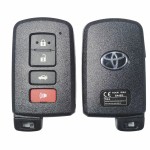 10 buah/kotak Toyota smart key shell 3+1 Buttons SUV Black suv(With logo)