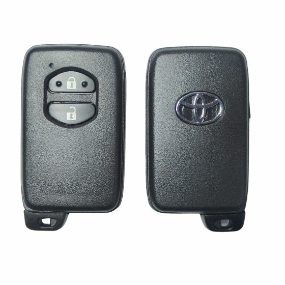 10 buah/kotak Toyota Smart Key Cover 2 Buttons Black(With logo)