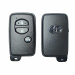 10 buah/kotak Toyota Smart Key Cover 3 Buttons Sedan Black(With logo)