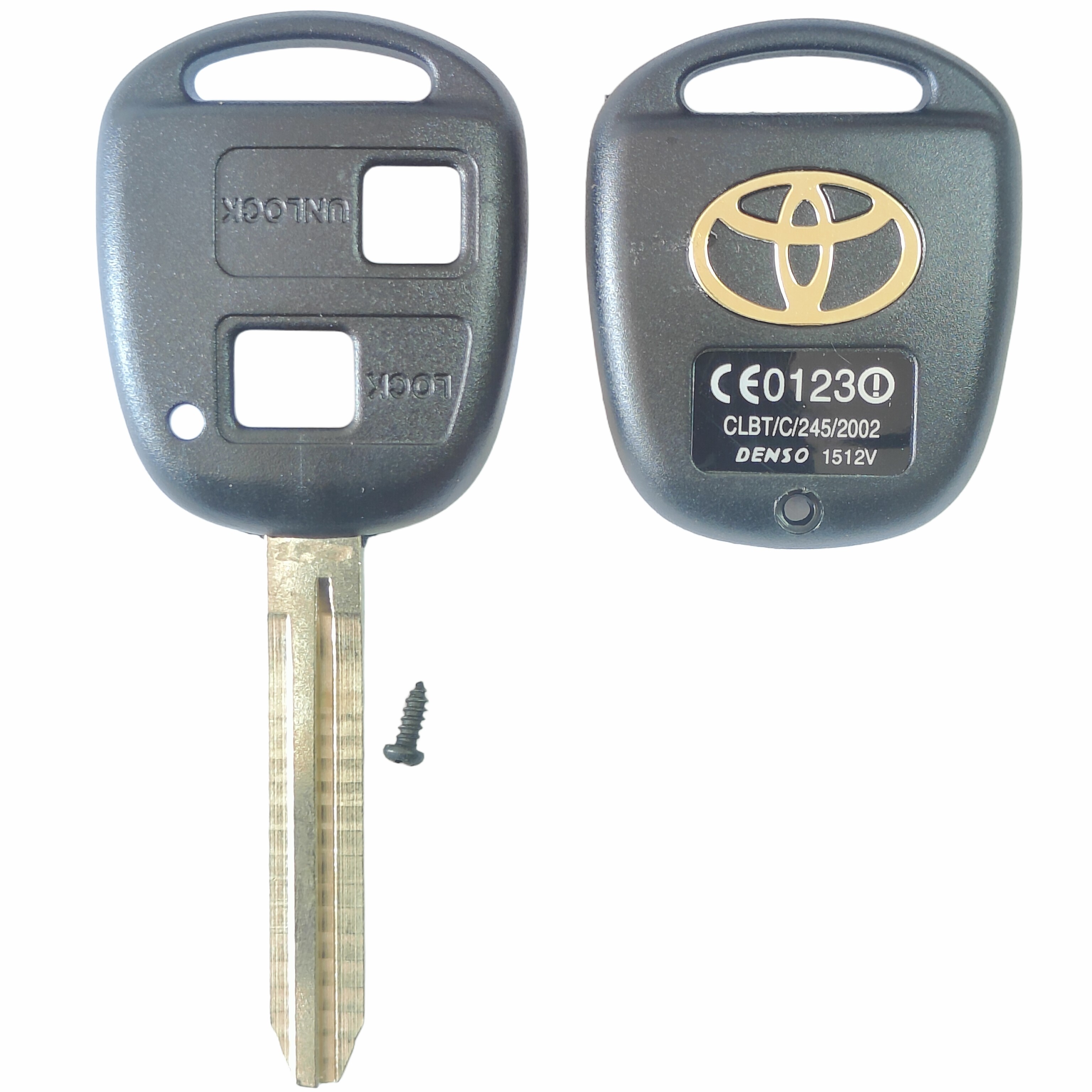 Toyota 2 Buttons TOY43 Blade(With logo)