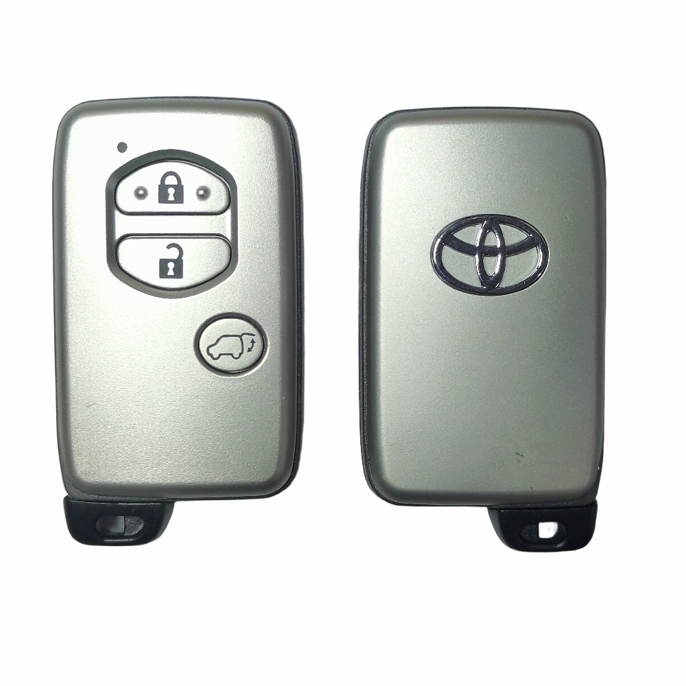 Toyota Smart Key Cover 3 Buttons SUV Silver 