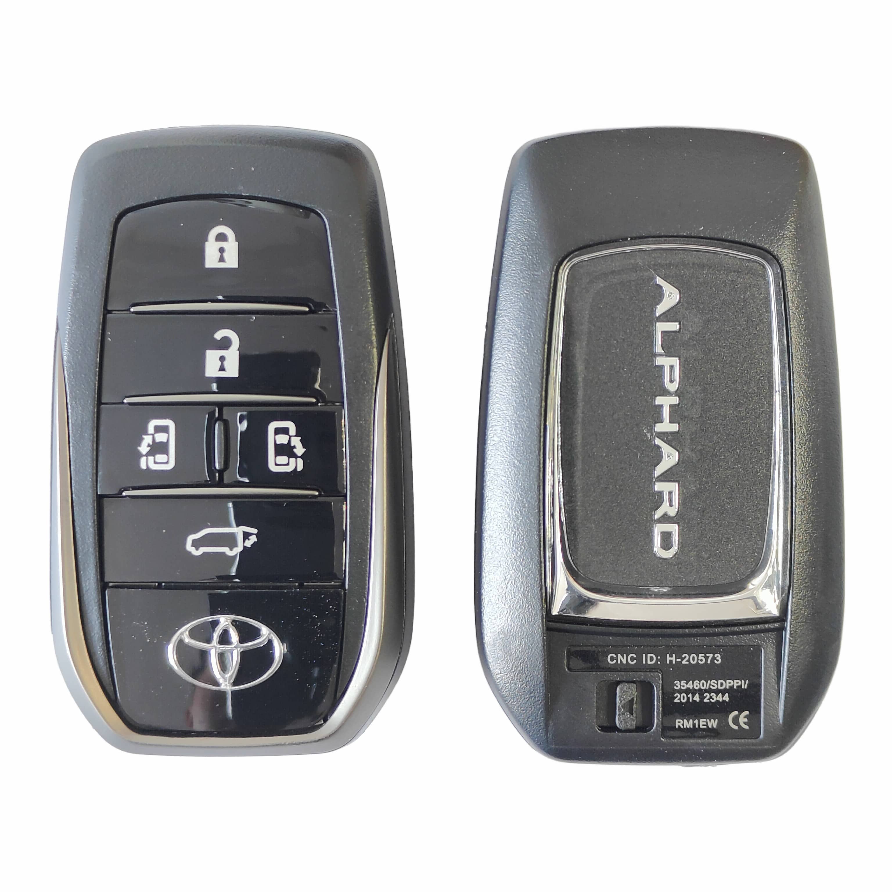 Toyota 5 Buttons Board No:0120 433 Mhz 8A Chip (Alphard Logo)