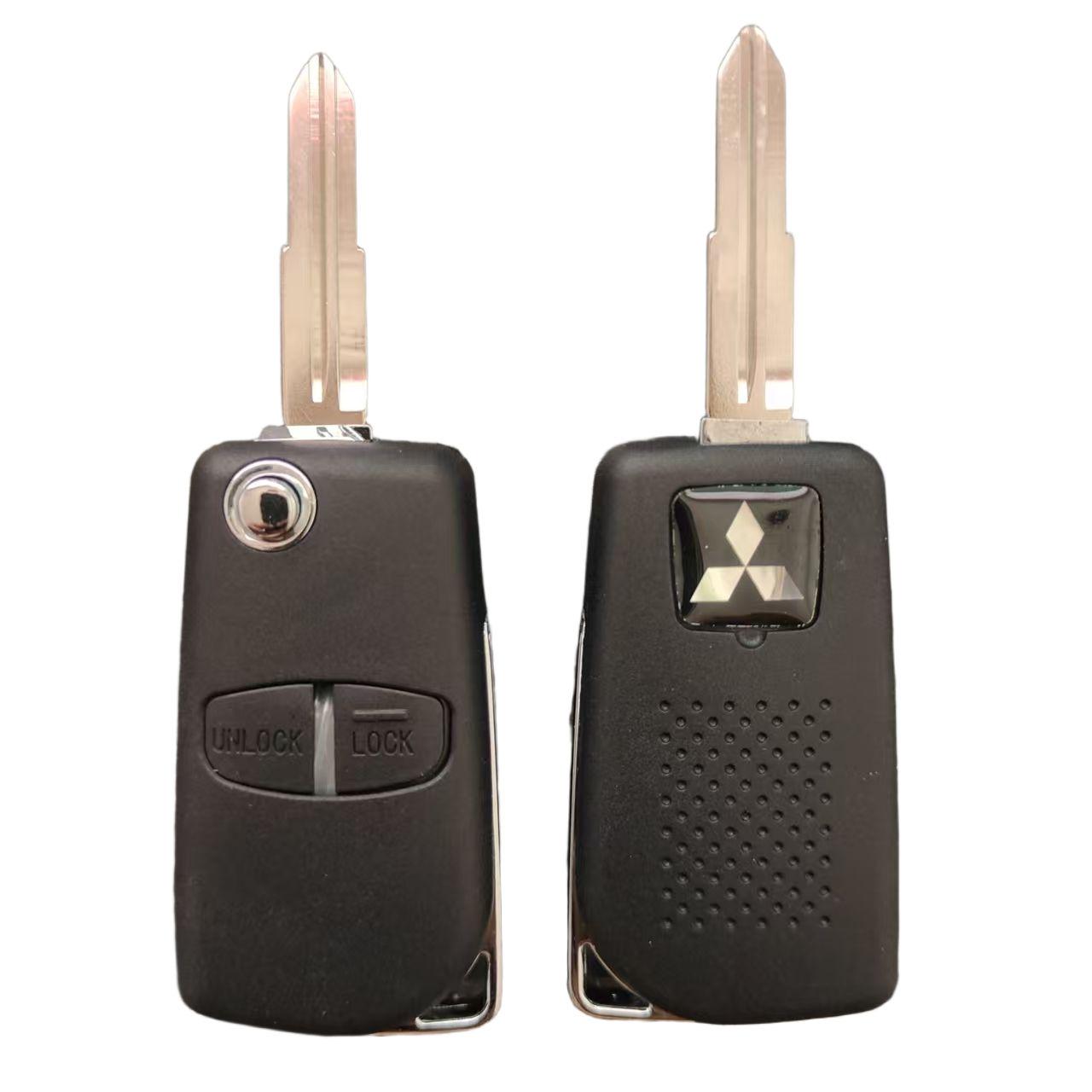 10 buah/kotak Mitsubishi Flip key shell Right Blade
